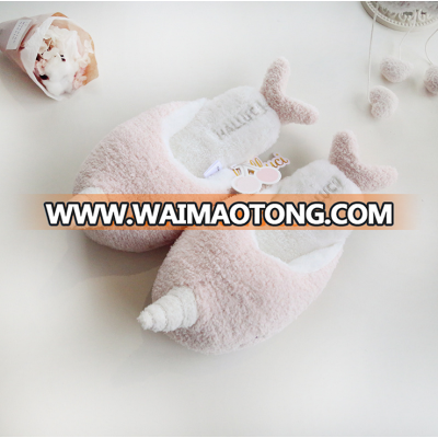 Cute Unicorn Slippers Women's House Shoes For Indoor Bedroom Slippers Soft Bottom Comfortable Shoes Adult Flats Christmas Gift